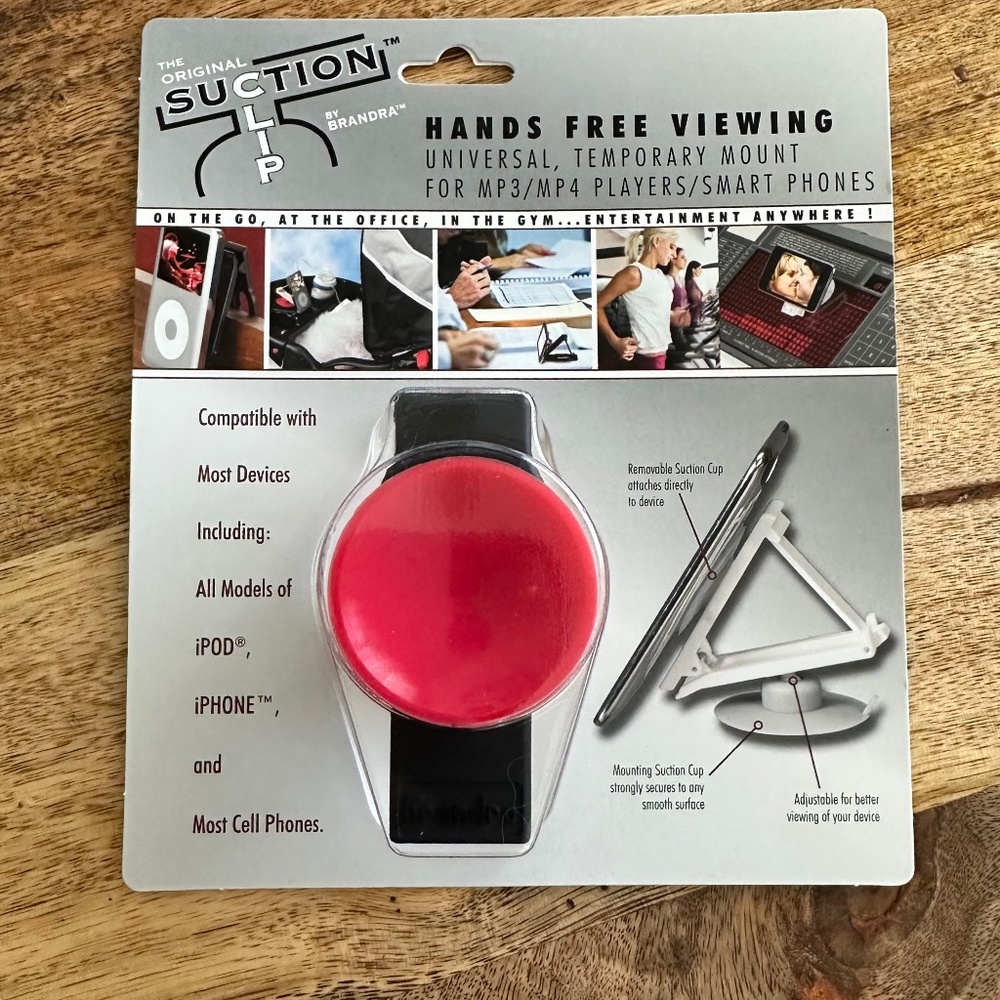 "Hands-Free on the Go: The Dual Suction Cup Cell Phone Mount with Hidden Stand"